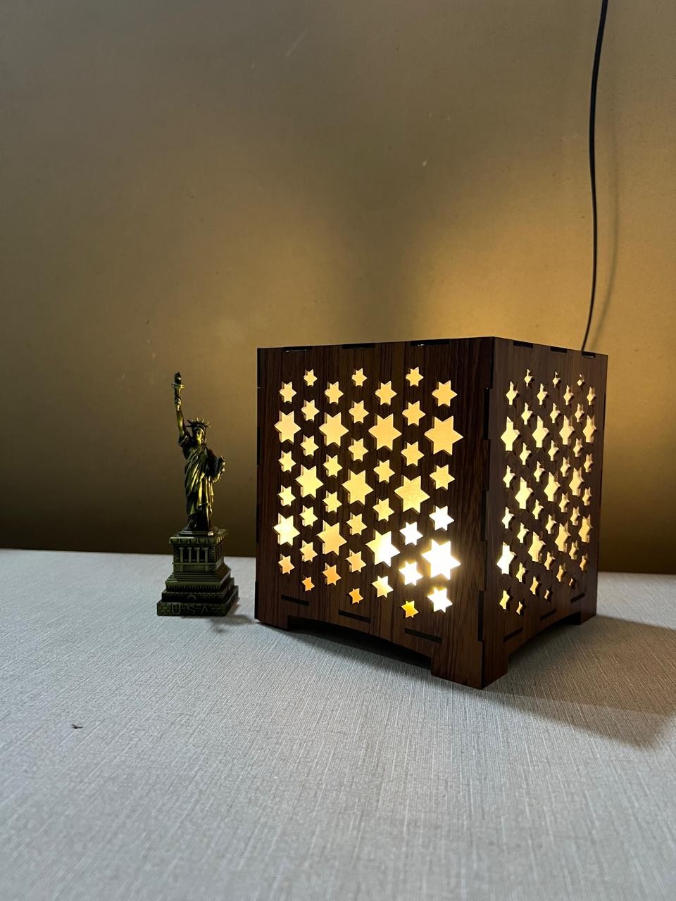 Mister Traders Brand New Design 3D Wooden Lamp For Side Table I Lamp I Lamps