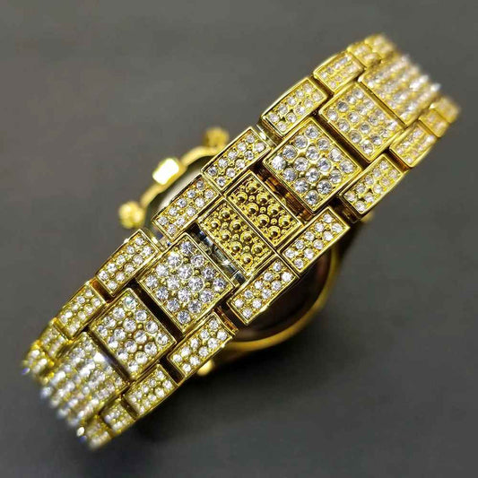 Diamonds in Dial Watches for Men Luxury New Fashion Diamond Watches for Boys Stylish