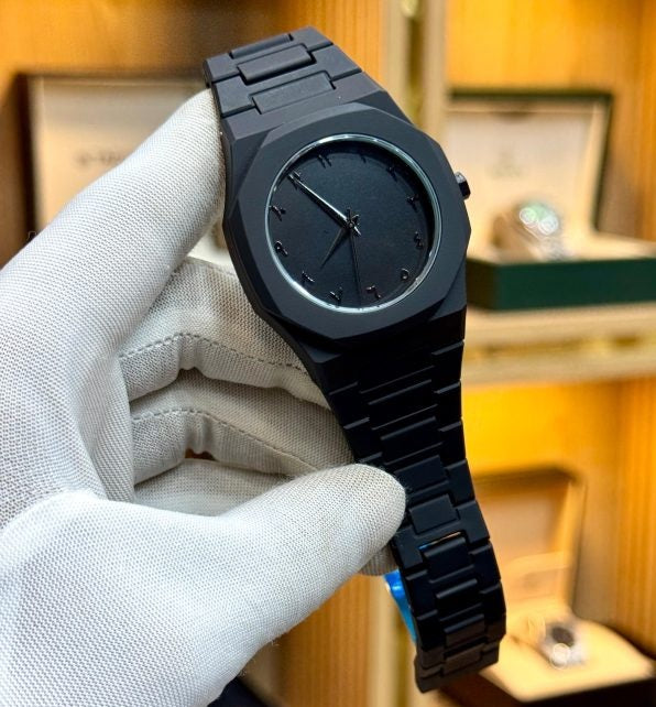 Black Arabic Aura Watch For Men Stylish Aura
