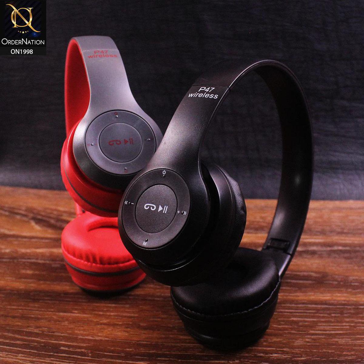 P47 Wireless Bluetooth Foldable Headset With Microphone FOR All cell phones and laptop use