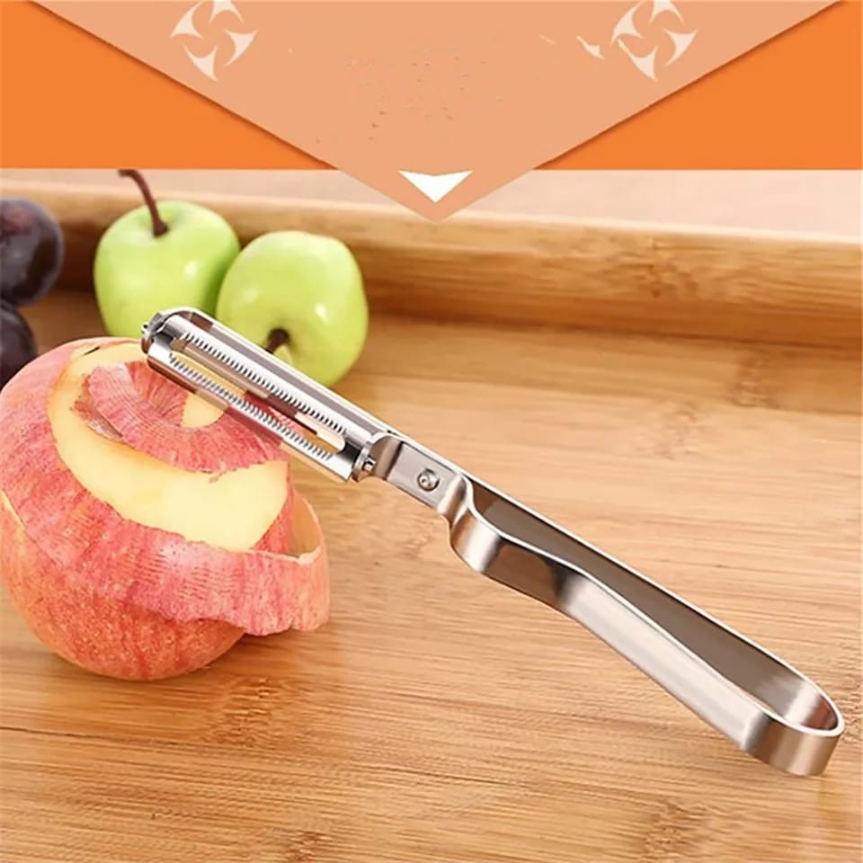 Vegetable Peeler，Stainless Steel 2 in 1 Julienne Vegetable Peeler Perfect for Carrot Potato Melon Gadget Vegetable Fruit