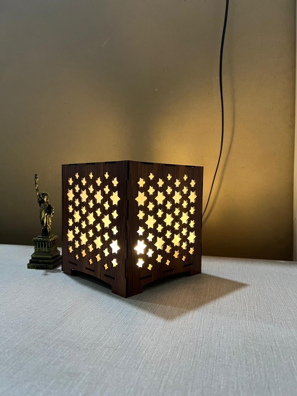 Mister Traders Brand New Design 3D Wooden Lamp For Side Table I Lamp I Lamps