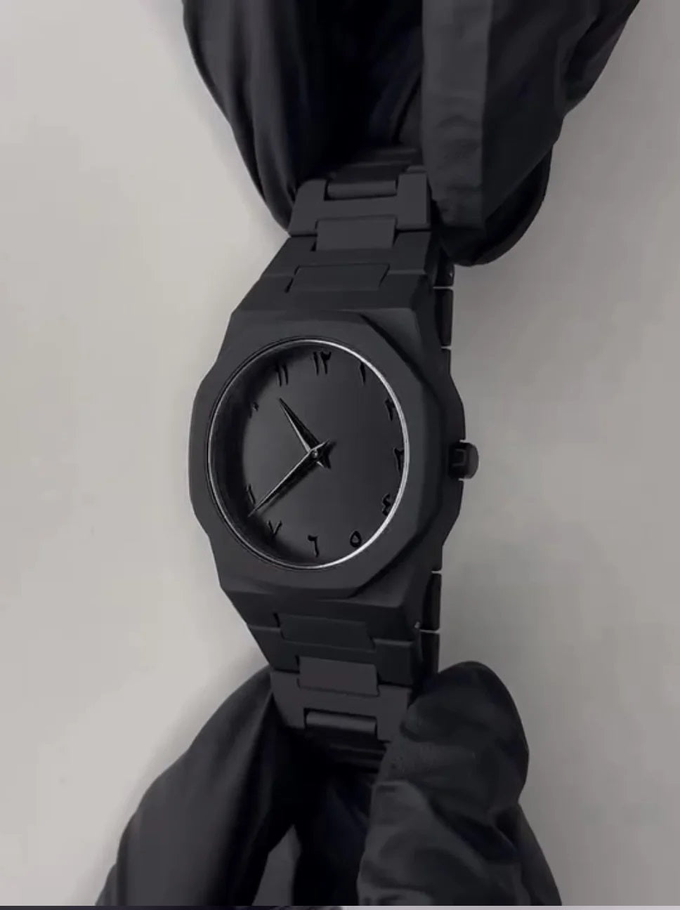 Black Arabic Aura Watch For Men Stylish Aura