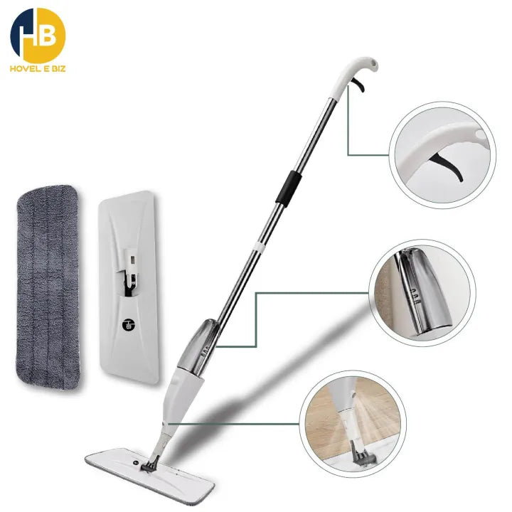 New Water Spray Mop with Extendable Handle | Microfiber Mop For Floor