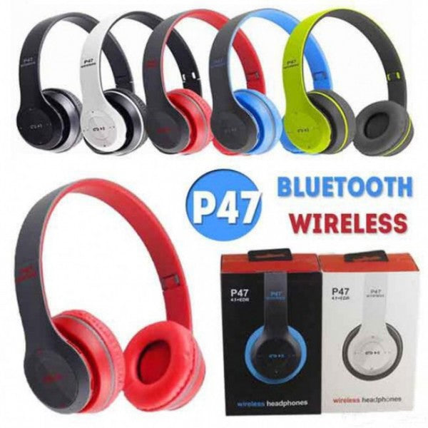 P47 Wireless Bluetooth Foldable Headset With Microphone FOR All cell phones and laptop use