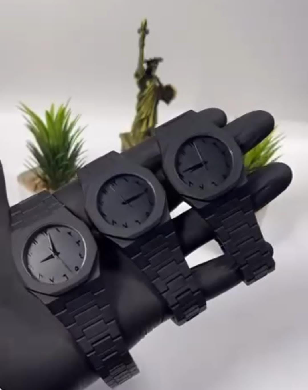 Black Arabic Aura Watch For Men Stylish Aura