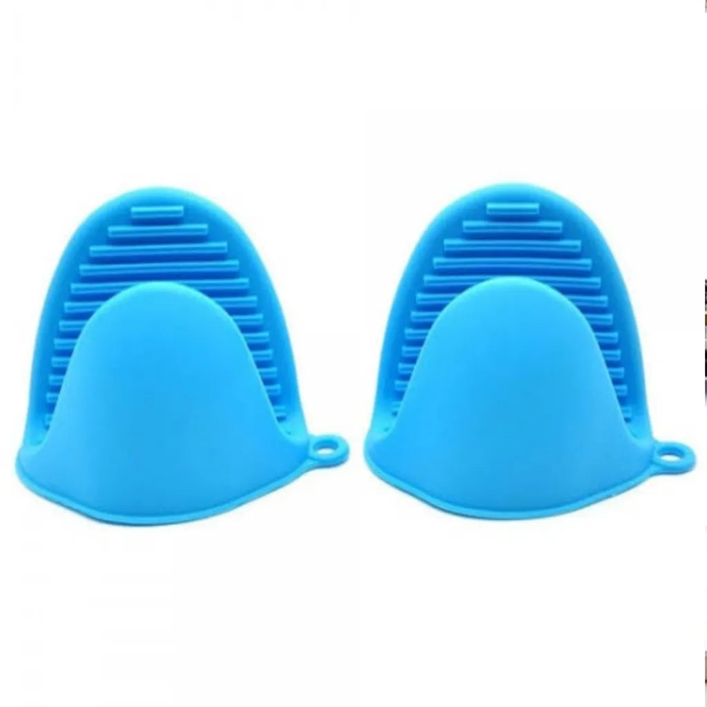 High quality 2 piece silicone pot holder/ heat resistant oven mitts kitchen accessories best