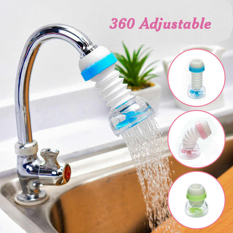 360 Rotatable Adjustable Water Filter Faucet Tap - Water-Saving Kitchen and Bathroom Organizer