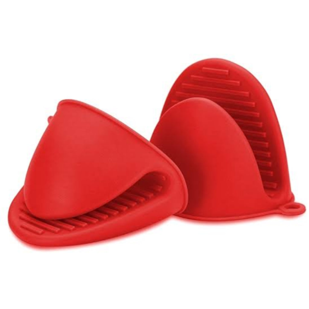 High quality 2 piece silicone pot holder/ heat resistant oven mitts kitchen accessories best